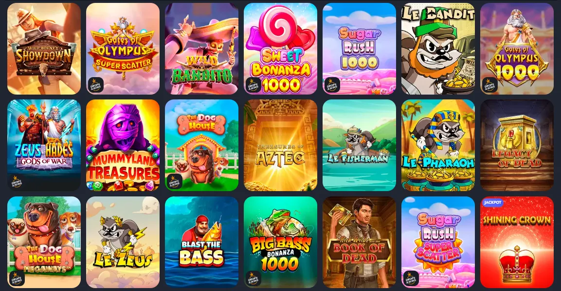 Játékok és szolgáltatók a legjobb online kaszinó platformokon